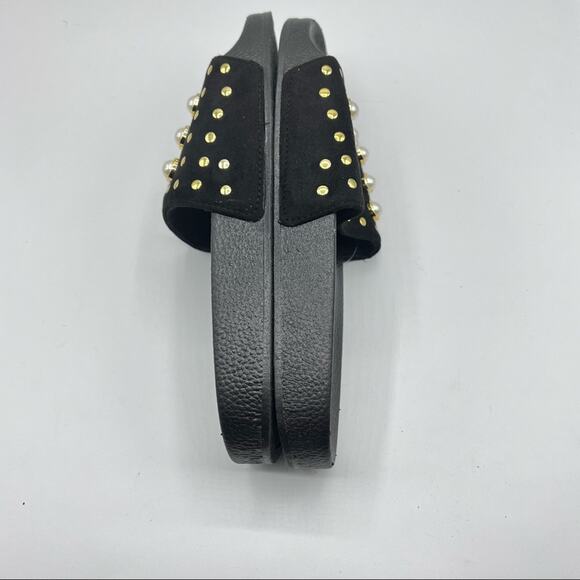 MixIt Womens Embellished Pearl Style Pool Slide Shoes Sz 7 - Picture 6 of 10